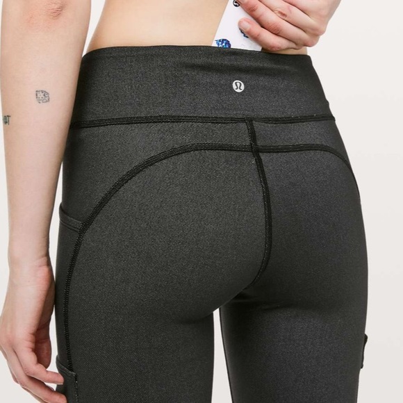 Lululemon Scenic Route 7/8 Tight *25" Black sz 8 - Picture 3 of 10